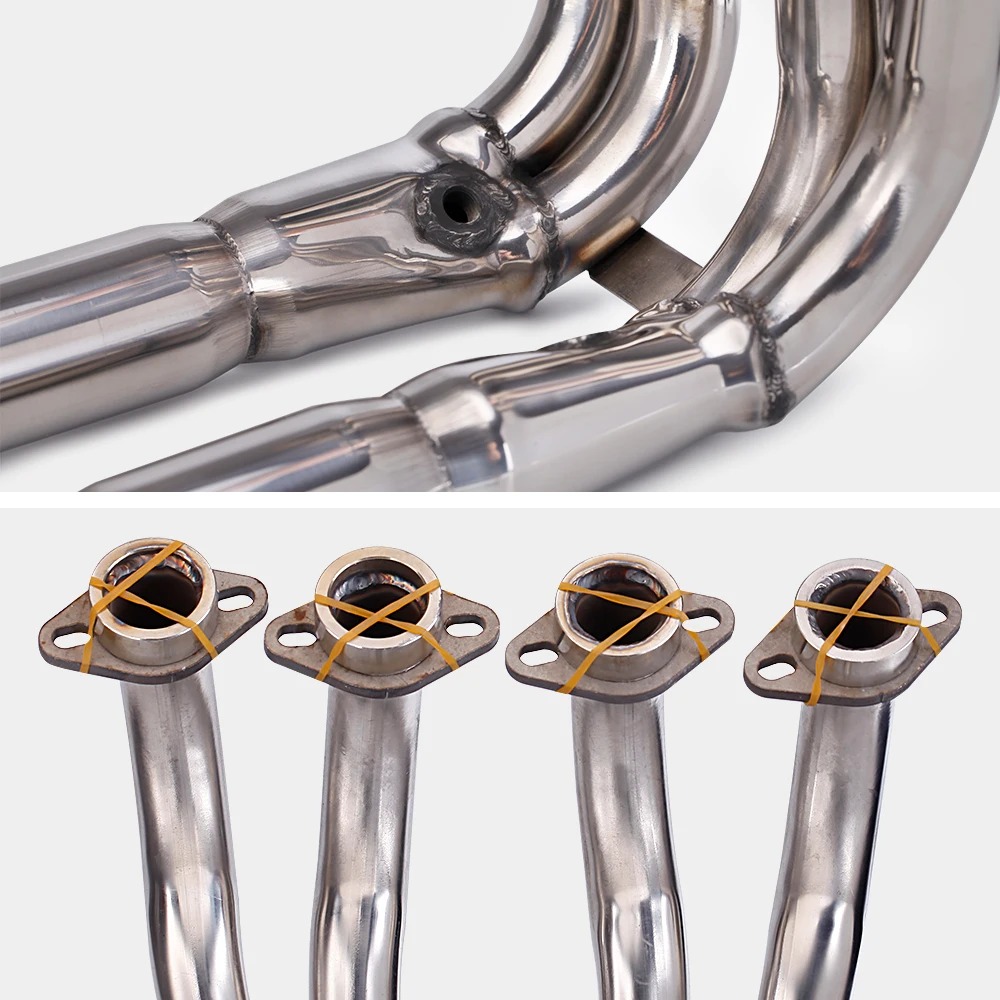 For S1000RR 2010-2014 S1000R 2010-2016 Motorcycle Exhaust Modified Front Section Slip-on Stainless Steel Front Link Pipe